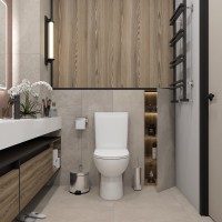 Унитаз-компакт напольный Teymi Aina T40205 с микрофлитом, безободковый, белый