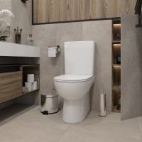 Унитаз-компакт напольный Teymi Aina T40205 с микрофлитом, безободковый, белый