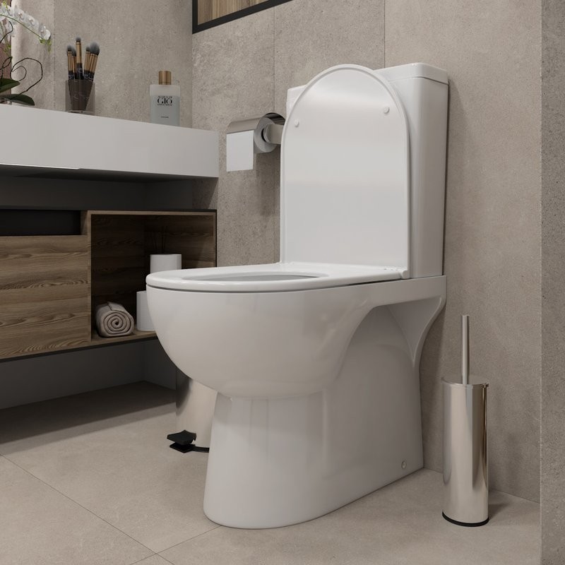 Унитаз-компакт напольный Teymi Aina T40205 с микрофлитом, безободковый, белый