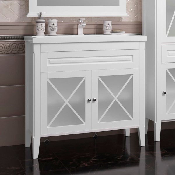 Тумба под раковину Opadiris Палермо 90 белая матовая