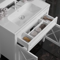 Тумба под раковину Opadiris Палермо 90 белая матовая