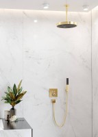 Термостатический смеситель встраиваемый Hansgrohe ShowerSelect 15763990 для душа, полированное золото