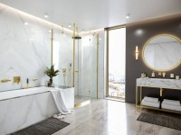 Термостатический смеситель встраиваемый Hansgrohe ShowerSelect 15763990 для душа, полированное золото