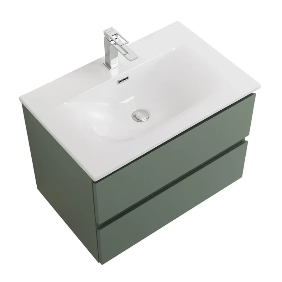 Мебель для ванной комнаты BelBagno Kraft 60 подвесная, матовая еловая, раковина bb-8099-60