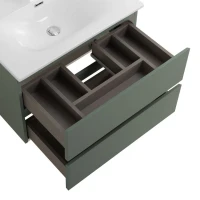 Мебель для ванной комнаты BelBagno Kraft 60 подвесная, матовая еловая, раковина bb-8099-60