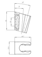 Термостатический смеситель IDDIS DUNGM02i74 графит матовый