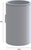 Стакан Boheme Uno 10974-NB nikel brush