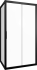 Душевой уголок STWORKI Эстерсунд 120x90 см профиль черный матовый, прозрачное стекло, прямоугольный