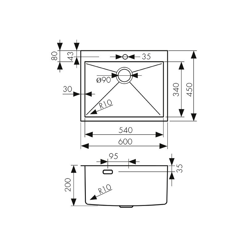 Мойка кухонная Kaiser KSM-6045