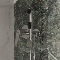 Гигиенический душ STWORKI Дублин HFDB75100 со смесителем, С ВНУТРЕННЕЙ ЧАСТЬЮ, хром, встраиваемый, настенный, латунь