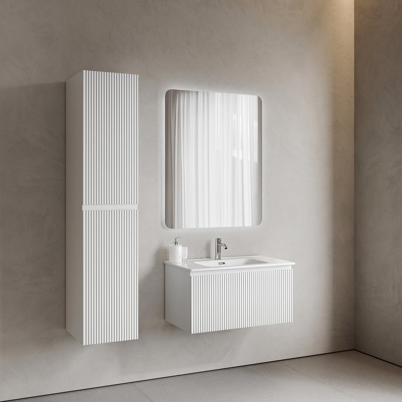 Тумба с раковиной Sancos Snob R 1.0 80 bianco