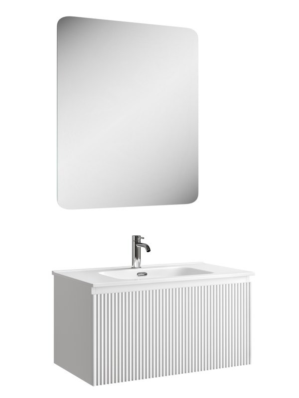 Тумба с раковиной Sancos Snob R 1.0 80 bianco