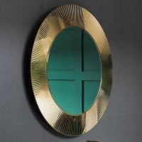 Зеркало круглое Laufen Kartell by Laufen 80 золотое