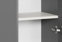 Шкаф пенал для ванной ASB-Woodline Каталина 35 серый
