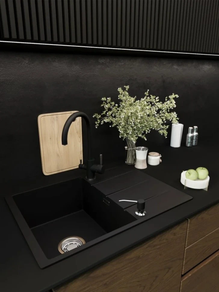 Мойка кухонная Emar Quartz EMQ-1700.Q Оникс