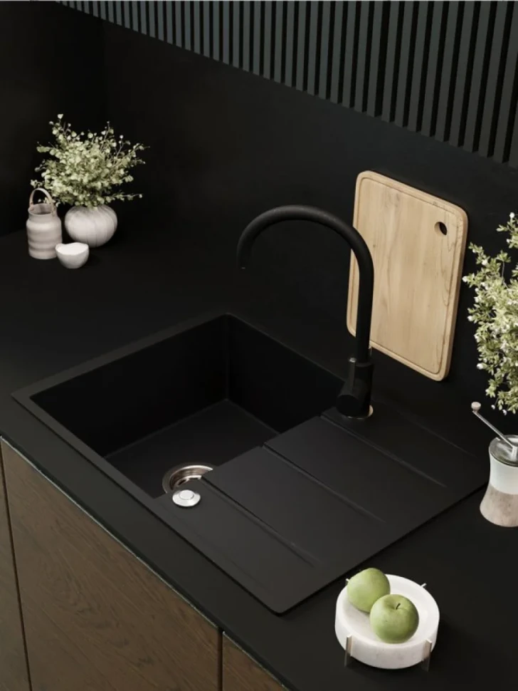 Мойка кухонная Emar Quartz EMQ-1700.Q Оникс