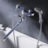Смеситель с длинным изливом для ванны AM.PM X-Joy F85A90100 хром