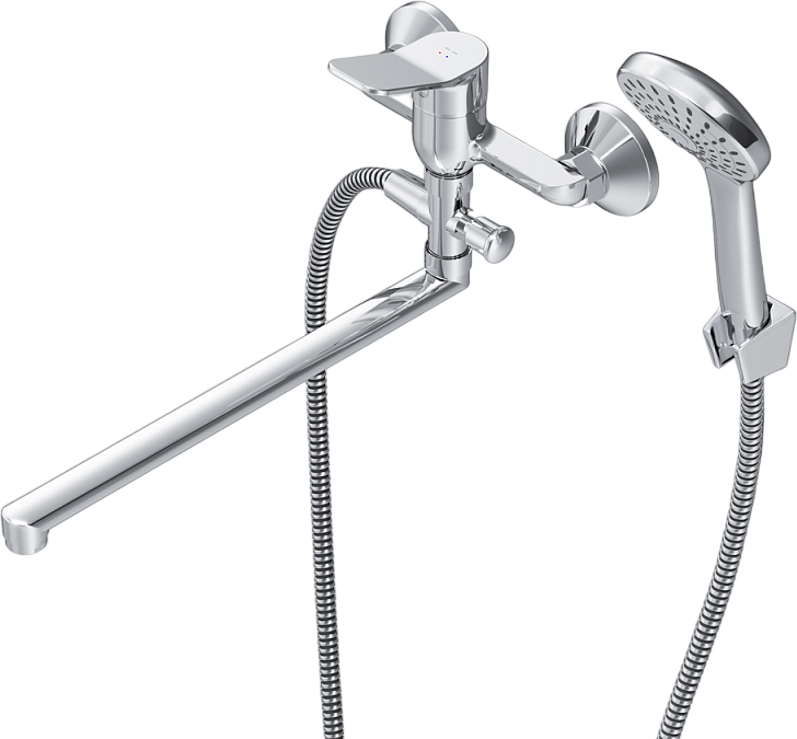 Смеситель с длинным изливом для ванны AM.PM X-Joy F85A90100 хром