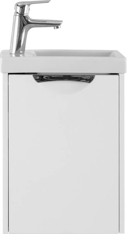 Тумба под раковину Vod-Ok Бридж 40 белая, с ручкой Лира
