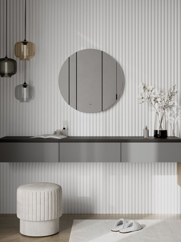 Зеркало круглое CONTINENT Led Ajour 70 см, сенсорное, с нейтральной подсветкой