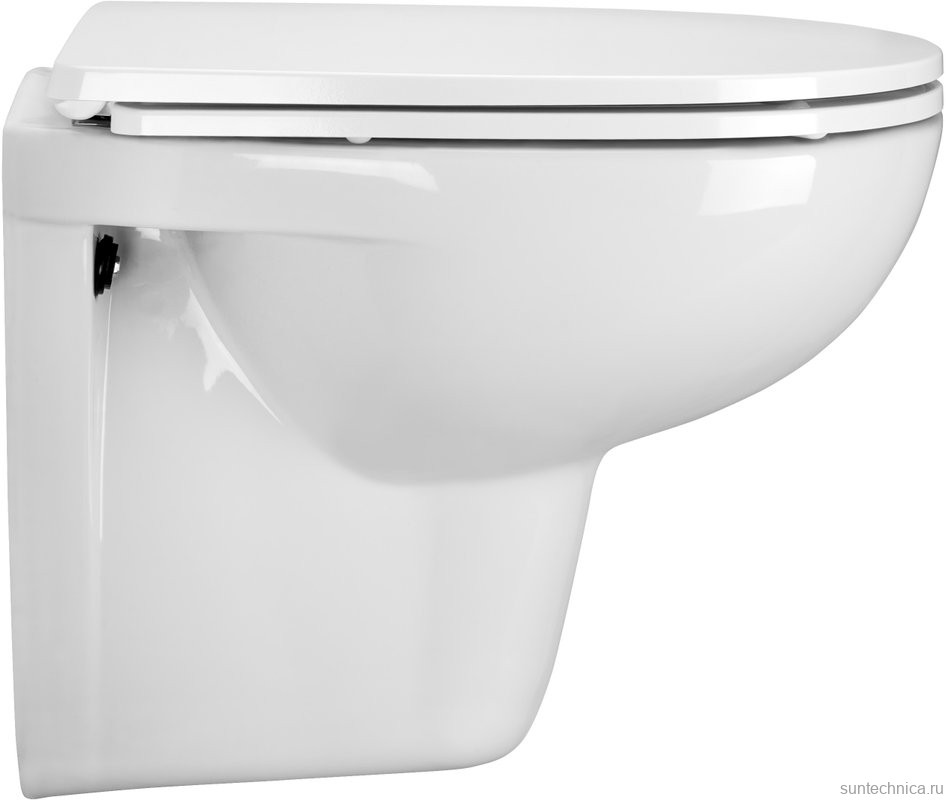 Комплект Унитаз подвесной Wanfald Lauta 47302100005 белый + Инсталляция Geberit Duofix Delta 458.149.21.1 с кнопкой смыва, хром