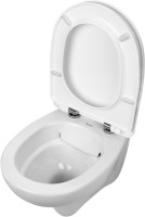 Комплект Унитаз подвесной Wanfald Lauta 47302100005 белый + Инсталляция Geberit Duofix Delta 458.149.21.1 с кнопкой смыва, хром