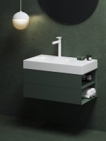 Тумба с раковиной Ravak Lite SD 80 R серо-зеленая Тумба с раковиной Ravak Lite SD 80 R серо-зеленая