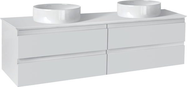 Тумба с раковиной Jacob Delafon Madeleine 120 белая, с подсветкой