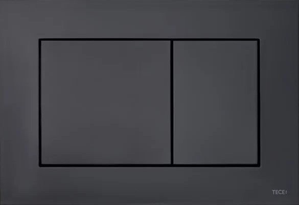 Комплект Унитаз подвесной AM.PM Func C8F1700MBSC безободковый, с микролифтом, матовый черный + Инсталляция TECE Now 9400414 4 в 1 с кнопкой смыва