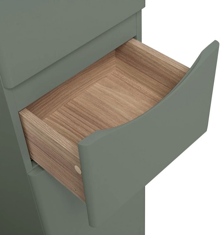 Шкаф пенал для ванной Runo Афина 35 R, цемент