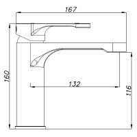Смеситель для раковины Azario VIANO (AZ-158345226) Смеситель для раковины Azario VIANO (AZ-158345226)