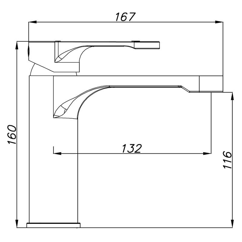Смеситель для раковины Azario VIANO (AZ-158345226)