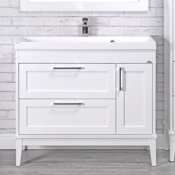 Тумба с раковиной ValenHouse Эйвори 105 белая