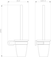 Ершик Wonzon & Woghand WW-8429-LG глянцевое золото