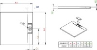 Поддон для душа Radaway Giaros C 90x90, с сифоном