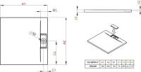 Поддон для душа Radaway Giaros C 90x90, с сифоном