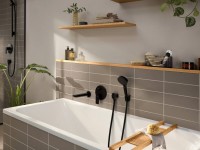 Встраиваемый смеситель для душа и ванны Hansgrohe Rebris E 72468670 черный матовый