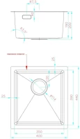 Мойка кухонная Fashun AS4044-17 графит Мойка кухонная Fashun AS4044-17 графит