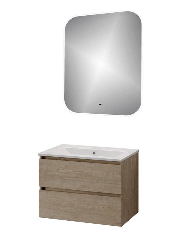 Мебель для ванной комнаты Teymi Laina 70 светлый дуб