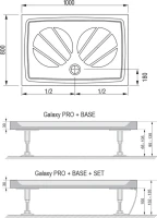 Поддон для душа Ravak Galaxy Pro Gigant Pro 100x80 с сифоном Поддон для душа Ravak Galaxy Pro Gigant Pro 100x80 с сифоном
