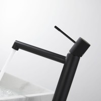 Смеситель для раковины Vincea Desire VBF-1D2MB черный матовый