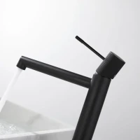 Смеситель для раковины Vincea Desire VBF-1D2MB черный матовый Смеситель для раковины Vincea Desire VBF-1D2MB черный матовый