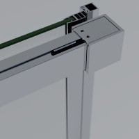 Душевой уголок Vincea Soft 2 VSR-3SO28010CL 100х80 см, профиль хром, стекло прозрачное