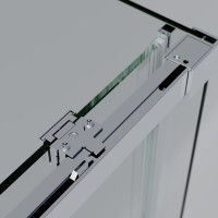 Душевой уголок Vincea Soft 2 VSR-3SO28010CL 100х80 см, профиль хром, стекло прозрачное