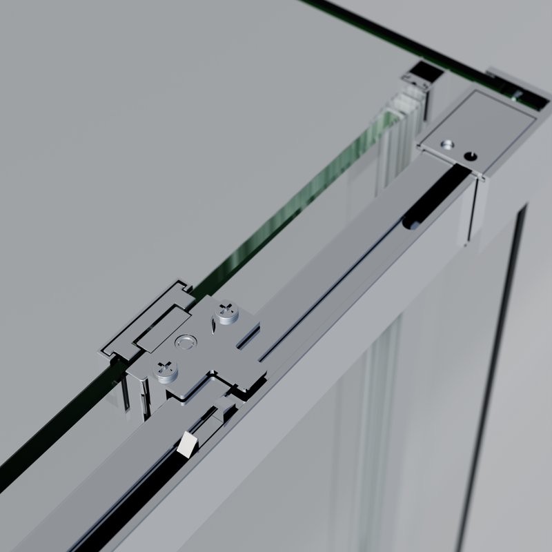 Душевой уголок Vincea Soft 2 VSR-3SO28010CL 100х80 см, профиль хром, стекло прозрачное