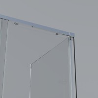 Душевой уголок Vincea Soft 2 VSR-3SO28010CL 100х80 см, профиль хром, стекло прозрачное