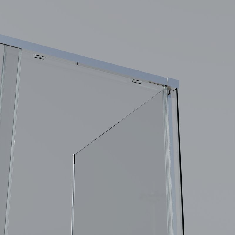 Душевой уголок Vincea Soft 2 VSR-3SO28010CL 100х80 см, профиль хром, стекло прозрачное