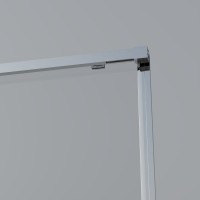Душевой уголок Vincea Soft 2 VSR-3SO28010CL 100х80 см, профиль хром, стекло прозрачное