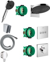 Душевой комплект Hansgrohe Pulsify Pulsify 24150000 + 24100000 + 28331000 + 28276000 + 26453000 + 15760000 + 15764000