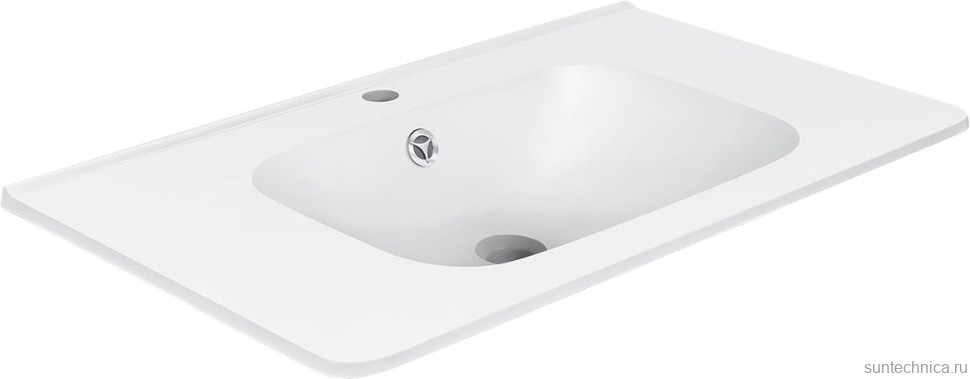 Тумба с раковиной Vincea Paola 80 белая глянцевая